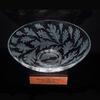 Carved glass vessel on walnut and carved slate base presented to Maria Tallchief by National Cathedral School